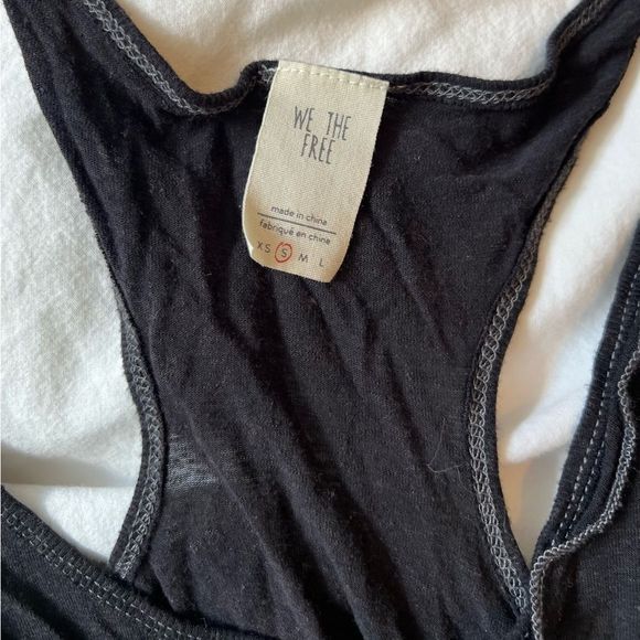 Free People Layered Racerback/ Linen We The Free Tank Top - Picture 2 of 7